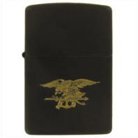 Vanguard ZIPPO LIGHTER: BLACK WITH GOLD SPECIAL WARFARE SEAL