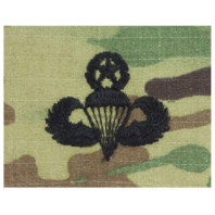 Vanguard ARMY EMBROIDERED BADGE ON OCP SEW ON PARACHUTIST - MASTER