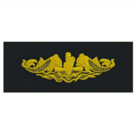 Vanguard NAVY EMBROIDERED BADGE: SUBMARINE OFFICER - EMBROIDERED ON COVERALL