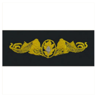 Vanguard NAVY EMBROIDERED BADGE: SUBMARINE MEDICAL - EMBROIDERED ON COVERALL