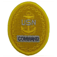 Vanguard NAVY EMBROIDERED BADGE: E7 COMMAND - EMBROIDERED ON COVERALL