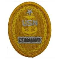 Vanguard NAVY EMBROIDERED BADGE: E8 COMMAND - EMBROIDERED ON COVERALL