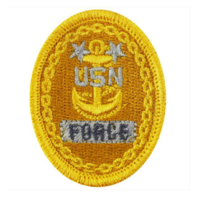 Vanguard NAVY EMBROIDERED BADGE: E9 FORCE - EMBROIDERED ON COVERALL