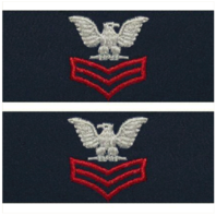 Vanguard NAVY EMBROIDERED COLLAR DEVICE: E6 FIRST CLASS - COVERALL