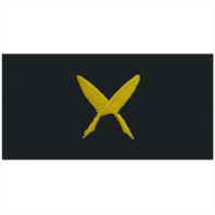Vanguard NAVY EMBROIDERED COLLAR DEVICE: SHIPS CLERK - EMBROIDERED ON COVERALL