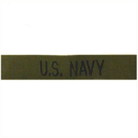 Vanguard NAVY TAPE: U.S. NAVY - BLACK ON OLIVE DRAB
