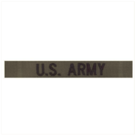 Vanguard ARMY TAPE: U.S. ARMY - BLACK EMBROIDERED ON OLIVE DRAB