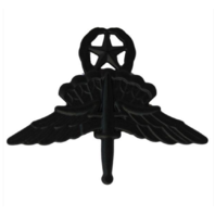 Vanguard ARMY BADGE FREEFALL JUMP WINGS MASTER - REGULATION SIZE, BLACK METAL