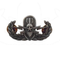 Vanguard Air Force BADGE SENIOR EXPLOSIVE ORDNANCE DISPOSAL MINIATURE OXIDIZED