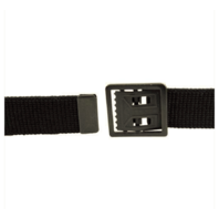Vanguard ARMY BELT: BLACK COTTON WITH OPEN FACE BUCKLE AND TIP - MALE