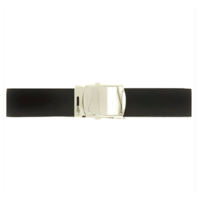 Vanguard USNSCC / NLCC BELT AND BUCKLE: BLACK POLY-WOOL MIRROR BUCKLE TIP FEMALE