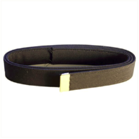 Vanguard NAVY BELT: BLACK POLY-WOOL WITH 24K GOLD TIP - MALE XL