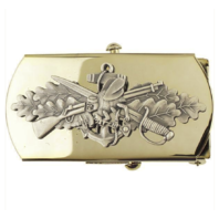Vanguard NAVY BELT BUCKLE: SEABEE ENLISTED