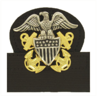 Vanguard NAVY CAP DEVICE: OFFICER HIGH RELIEF - MOUNTED