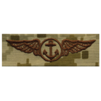 Vanguard NAVY EMBROIDERED BADGE: AVIATION OBSERVER - DESERT DIGITAL