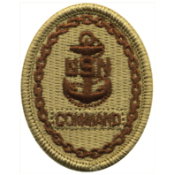 Vanguard NAVY EMBROIDERED BADGE: COMMAND E-7 - DESERT DIGITAL