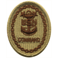 Vanguard NAVY EMBROIDERED BADGE: COMMAND E-9 - DESERT DIGITAL