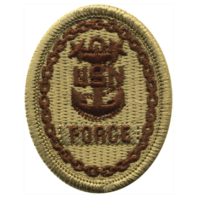 Vanguard NAVY EMBROIDERED BADGE: FORCE E-9 - DESERT DIGITAL