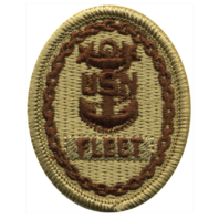 Vanguard NAVY EMBROIDERED BADGE: FLEET E-9 - DESERT DIGITAL
