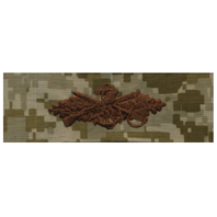 Vanguard NAVY EMBROIDERED BADGE: SEABEE COMBAT WARFARE - DESERT DIGITAL