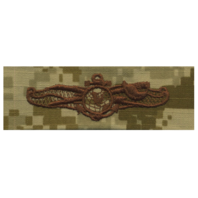 Vanguard NAVY EMBROIDERED BADGE INFO DOMINANCE WARFARE ENLISTED - DESERT DIGITAL