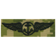 Vanguard NAVY EMBROIDERED BADGE: AVIATION OBSERVER - WOODLAND DIGITAL