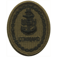 Vanguard NAVY EMBROIDERED BADGE: COMMAND E-8 - WOODLAND DIGITAL