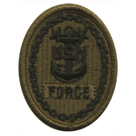 Vanguard NAVY EMBROIDERED BADGE: FORCE E-9 - WOODLAND DIGITAL