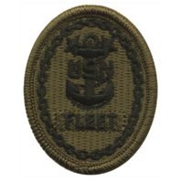 Vanguard NAVY EMBROIDERED BADGE: FLEET E-9 - WOODLAND DIGITAL