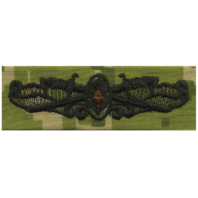 Vanguard NAVY EMBROIDERED BADGE: SURFACE WARFARE MEDICAL - WOODLAND DIGITAL