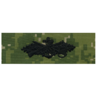 Vanguard NAVY EMBROIDERED BADGE SEABEE COMBAT WARFARE - WOODLAND DIGITAL
