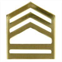 Vanguard ARMY ROTC CHEVRON: SERGEANT FIRST CLASS - BRASS