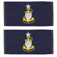Vanguard COAST GUARD EMBROIDERED COLLAR DEVICE: E8 CPO: SENIOR - RIPSTOP FABRIC