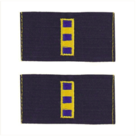 Vanguard COAST GUARD EMBROIDERED COLLAR DEVICE: WARRANT OFFICER 2 RIPSTOP FABRIC