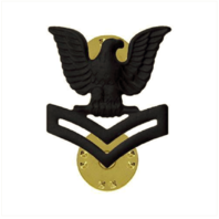 Vanguard MARINE CORPS COLLAR DEVICE: E5 PETTY OFFICER - BLACK METAL