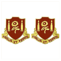 Vanguard ARMY CREST: 29TH FIELD ARTILLERY - FIDELIS ET VERUS