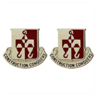 Vanguard ARMY CREST: 244TH ENGINEER BATTALION - CONSTRUCTION CONQUERS