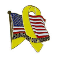Vanguard LAPEL PIN: WE SUPPORT OUR TROOPS