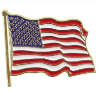 Vanguard Enamel US American Flag Lapel Pin