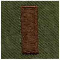 Vanguard AIR FORCE EMBROIDERED RANK: SECOND LIEUTENANT - SUBDUED FATIGUE