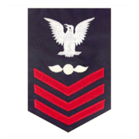 Vanguard COAST GUARD E6 RATING BADGE: AVIATION ELECTRICIAN - BLUE