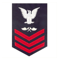 Vanguard COAST GUARD E6 RATING BADGE: AVIATION STRUCTURAL MECHANIC - BLUE