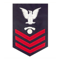 Vanguard COAST GUARD E6 RATING BADGE: INFORMATION SPECIALIST - BLUE