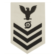 Vanguard NAVY E6 MALE RATING BADGE: GAS TURBINE SYSTEM TECHNICIAN - WHITE