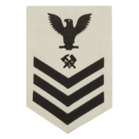 Vanguard NAVY E6 MALE RATING BADGE: HULL MAINTENANCE TECHNICIAN - WHITE