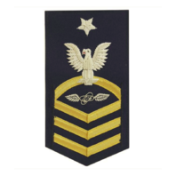 Vanguard COAST GUARD E8 RATING BADGE AVIONICS ELECTRICAL TECHNICIAN AET BLUE