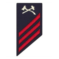 Vanguard COAST GUARD E3 RATING BADGE: DAMAGE CONTROL - BLUE