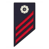 Vanguard COAST GUARD E3 RATING BADGE: MACHINERY TECHNICIAN - BLUE