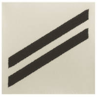 Vanguard NAVY E2 RATING BADGE: SEAMAN APPRENTICE - BLUE CHEVRONS ON WHITE CNT