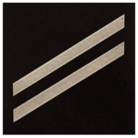 Vanguard NAVY E2 RATING BADGE: SEAMAN APPRENTICE - WHITE CHEVRONS ON BLUE SERGE